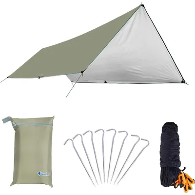 Produktbild von Zeltplane mit UPF 50+ UV-Schutz, wasserdicht, 300x600cm, Khaki