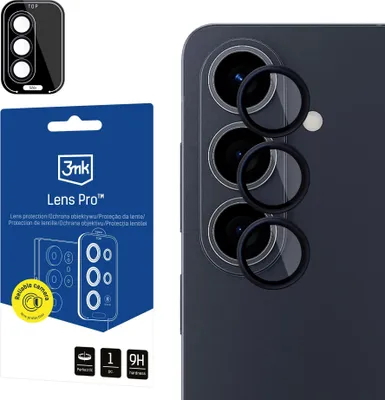Obrázok produktu pre 3mk – Lens Protection Pro ochranné sklo fotoaparátu pre Samsung Galaxy S26 Plus – čierne
