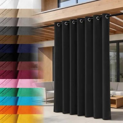 Immagine prodotto di Lantigo Tenda da esterno Nero 155x260 cm anti UV resistente | Tenda terrazzo pergola gazebo esterno set fermatenda