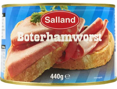 Produktbild von Salland Boterhamworst 440g – Feine, würzige Aufschnittwurst für Sandwiches