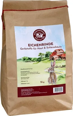 Produktbild von Nösenberger Eichenrinde 2 kg für eine gesunde Ernährung von Kaninchen und Nagern
