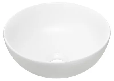 Produktbild von Rundes Aufsatzwaschbecken 32 cm mattweiß aus Keramik