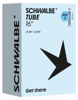 Produktbild von Schwalbe Fahrradschlauch SCV 3 16" Clik Valve 40mm ETRTO 47/62-305
