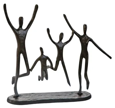 Imagen del producto de Escultura de jardín, diseño "Saltando", hierro, color marrón, juego de 1 unidad.Altura: 20.00 cmAncho: 22.00 cmProfundidad: 6.00 cmNúmero de artículo: 74572