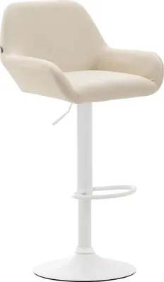 Produktbild von 2er Set Barhocker Braga Kunstleder weiß creme
