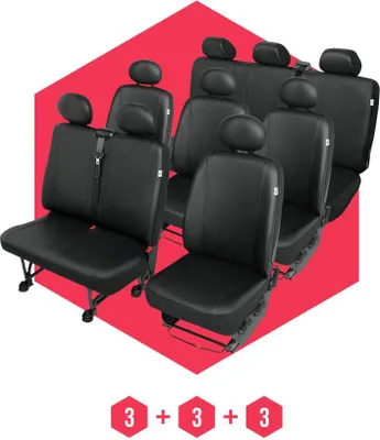 Produktbild von Sitzbezüge für Fiat Ducato I (81-93) 9 Sitze SET Autositzbezüge Schonbezüge