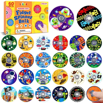 Image de 60 pièces de Fidget Spinner Aventures Surprises
