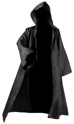 Vampiercape mit Kapuze, Halloween-Kostüm, schwarz, Kindergröße