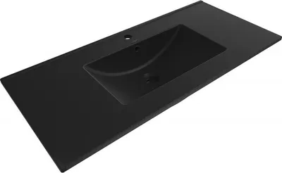 Produktbild von Mexen Atena Unterputz-Waschtisch 100 x 46 cm, schwarz matt - 25011070