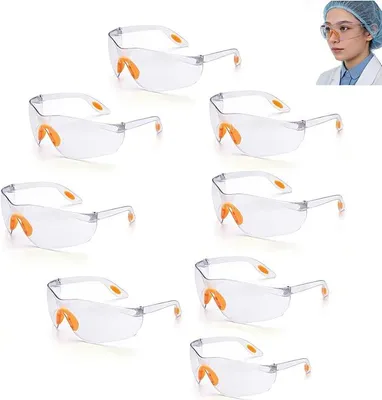 Produktbild von Stoßfeste Schutzbrille aus PC (12er-Set) – Für Schweißen, Labor, Industrie & Klinik