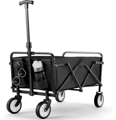Immagine prodotto di Carrello pieghevole YL-45, capacità 70 l, portata 60 kg, nero