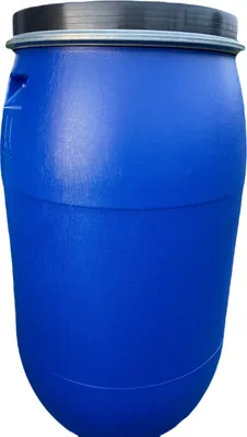 Produktbild von Weithalsfass Futtertonne Fasssilage Gepäcktonne 220 Liter mit Metallring blau
