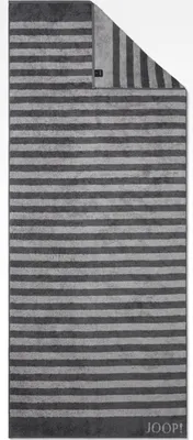 Produktbild von JOOP! Saunatuch Classic Stripes 1610 Farbe anthrazit Größe 80x200 cm