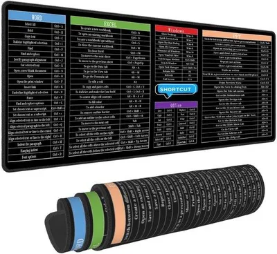 Productafbeelding van XL Gaming Muismat met Stitched Rand en Rubber Onderkant