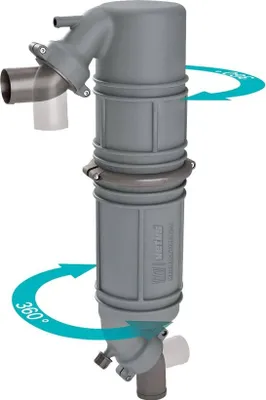 Produktbild von VETUS Schalldämpfer / Schwanenhals Typ NLPG mit 60mm Schlauchanschlüssen | NLPG60