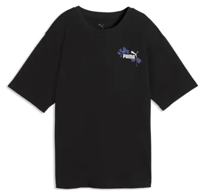 Produktbild von PUMA Damen T-Shirt mit kurzen Ärmeln in Schwarz aus Baumwolle, Artikel 69237601