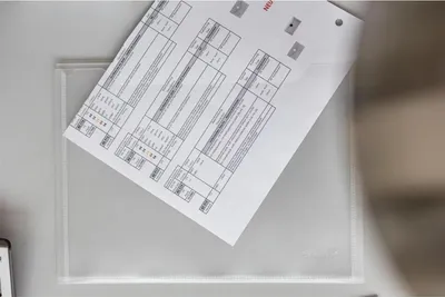 Produktbild von FolderSys Sichttasche 40154-04 A5 quer 2Fächer