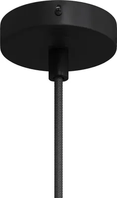 Immagine prodotto di Creative-Cables Kit Mini Rosone cilindrico in Metallo a 1 Foro Centrale - Cilindrico, Nero