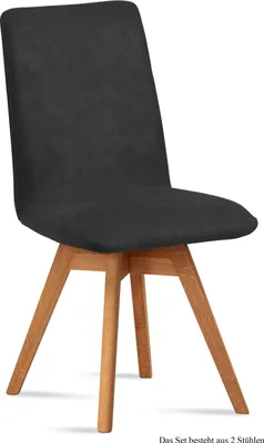 Produktbild von Esszimmerstuhl drehbar (2er-Set) Donni 47x92x60 Eiche geölt/Anthrazit