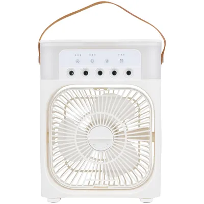 Produktbild von Tischventilator mit Sprühnebel LED 7 Farben USB-C und Timer 450 ml Wassertank Ventilator