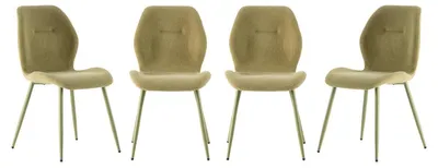 Zdjęcie produktu dla Zestaw 4 krzeseł materiałowych, wys. 86 cm - ASHLEY