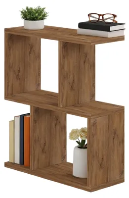 Produktbild von Lauriano - Couchtisch, 45x17x51h cm Dunkle Eiche, 2 Fächer