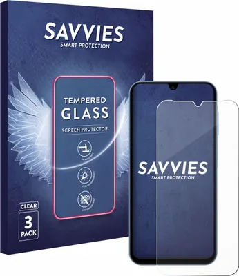 A product box and a screen protector for a smartphone.