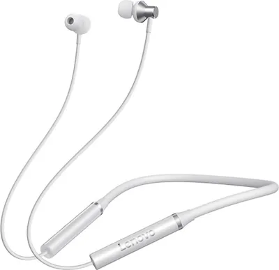 Produktbild von Lenovo HE05X Wireless BT Kopfhoerer BT5.0 Ergonomischer In-Ear-Kopfhoerer IPX5 Wasserdichter Sport-Ohrhoerer mit geraeuschunterdrueckendem Mikrofon Weiss