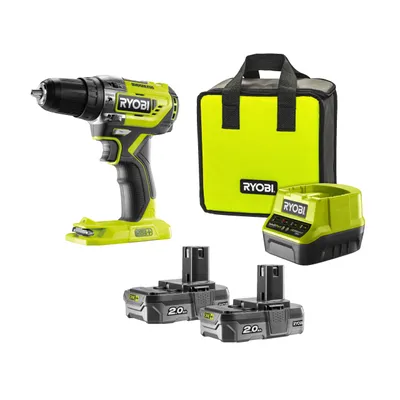 Produktbild von ONE+ Akku-Schlagbohrschrauber R18PD5-220S, 18Volt (grün/schwarz, 2x Li-Ionen Akku 2,0Ah)