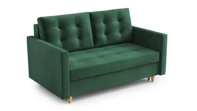 Image de AX LIVING Spaxton Canapé 2 places Petit 155 cm Vert avec fonction sommeil