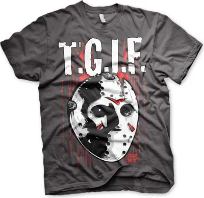 Produktbild von Friday The 13th - T.G.I.F. T-Shirt - XX-Large - Dark-Grey