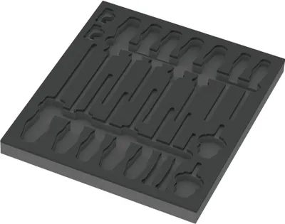 Produktbild von Wera 9810 Schaumstoffeinlage Schraubendreher Set 1, ohne Werkzeug, 344 x 30 x 392 mm