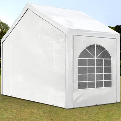 Produktbild von TOOLPORT Hochwertiges Partyzelt 3x2 m Pavillon Zelt PE Plane 450 N Gartenzelt Festzelt Wasserdicht weiß