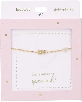 Zdjęcie produktu dla Bransoletka Depesche „Heart of Gold BFF” w kolorze złotym – biżuteria przyjaźni