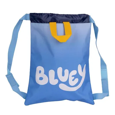 Imagen del producto de Mochila para niños, diseño Bluey, color azul, dimensiones: 27 x 33 x 1 cm