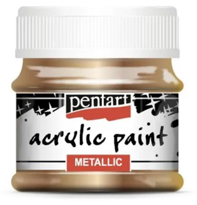 Produktbild von PENTART Metallic-Acrylfarbe 50 ml MESSING