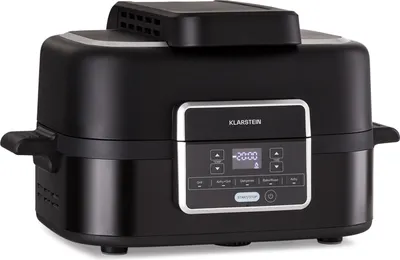 3-tlg Heißluftfritteuse Zubehör Aus Edelstahl - Eckige Körbe Mit Silikonfüßen & Greifklammer