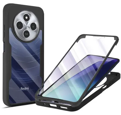 Produktbild von Techsuit ColorVerse 360 Vollschutzhülle mit Displayschutzfolie für Xiaomi Redmi 14C / Xiaomi Poco C75 - Schwarz