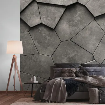 Obrázek produktu pro Profhome 399241-GU Netkaná tapeta s efektem kamene černá antracitově šedá 3,71 m x 2,8 m