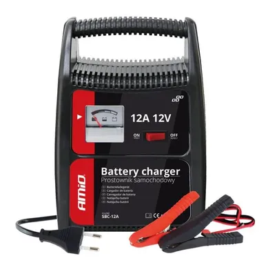 Produktbild von AMiO Autobatterie Ladegerät Batterieladegerät 220-240V für KFZ LKW Motorrad 02089