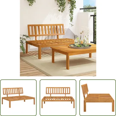 Produktbild von The Living Store Garten-Mittelsofa aus Paletten Massivholz Akazie