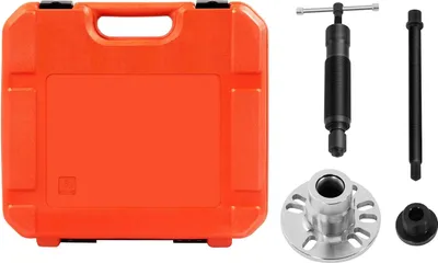 Immagine prodotto di Set di estrattori idraulici per mozzi ruota e alberi di trasmissione - Estrattore per mozzi ruota - Pressione 5-10 T - Estrattore/separatore per cuscinetti - Per automobili - Rosso