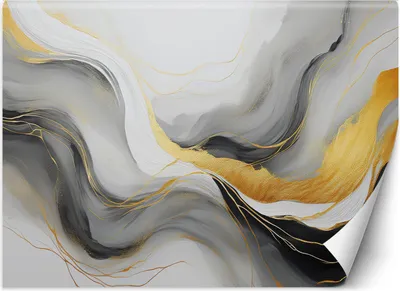 Produktbild von Vlies fototapete Marmor Textur Gold 450x315 cm Feeby Grau inkl. Kleber einfache Montage