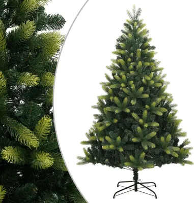 Image de Sapin de Noël artificiel à charnières avec support 240 cm