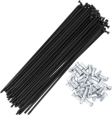 Produktbild von 36 Set 12G Fahrradspeichen 165mm Fahrradradspeichen 45 Stahl Schwarz