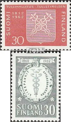 Produktbild von Briefmarken Finnland 1962 Mi 548,549 (kompl.Ausg.) gestempelt Zolldirektion Finnland