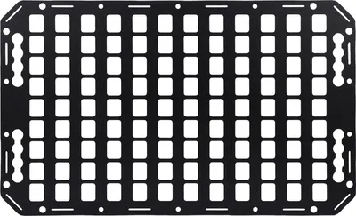 Obrázek produktu pro Hliníkový panel Molle pro ložné plochy, 635 x 388 x 2 mm, multifunkční systém nosičů zavazadel s L-profilovými lištami pro osobní automobily, SUV, pick-upy a obytné vozy