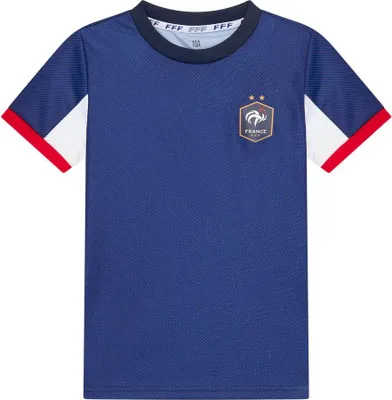 Image de Maillot de football France pour enfants - Taille 128 / 8 ans - T-shirt pour enfants de l'équipe de France - Produit officiel FFF