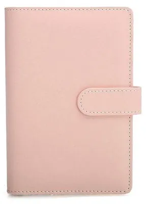 Productafbeelding van Notitieboek A5 - Kunstlederen omslag - Gevoerd - 6-ringsysteem - Ideaal voor studie/reizen - 17,5 x 23 cm - Schrijfbord