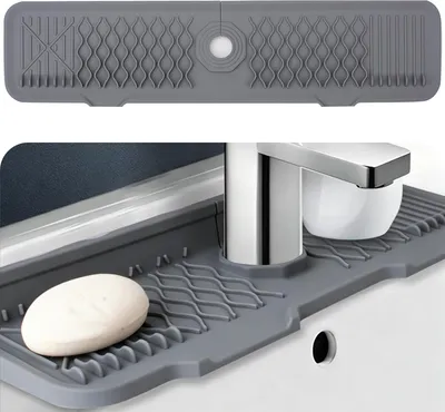 Imagen del producto de Alfombrilla de silicona antideslizante, resistente al agua, de 60 cm, ideal para la cocina y el baño